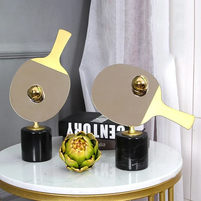 

Highly sought after Home Furnishing Modern House Art Accessories Hardware Ping Pong Paddle Book Shelf Decor