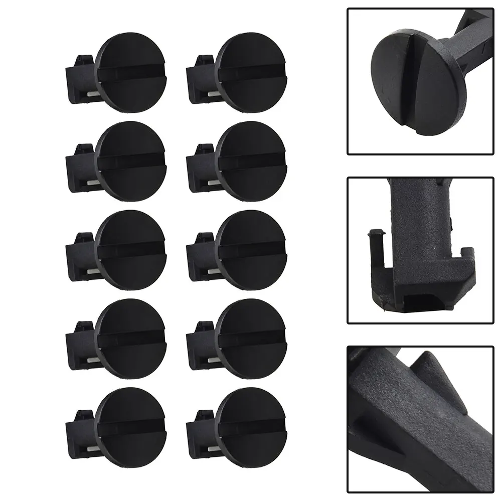 /10PCS /Black /Nylon Front Bumper Lower Cover Clip For Range For Rover 2010-2014 LR012844 Body Liner Lock Retainer Car Exterior