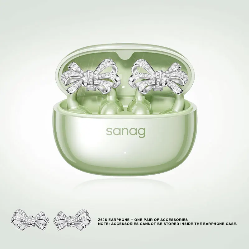 Sanag Z60S Oorclip op OWS-oortelefoon HiFi-geluid Open oordopjes Audífonos Bluetooth draadloze hoofdtelefoon Flash-verkoop Headsed