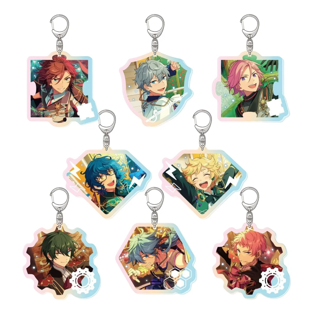 Loen Anime Store Ensemble Stars!!Mika Kagehira Wataru Hibiki Brand New!Acrylic HD Figure Keychain Pendant Decor Gifts About 6cm