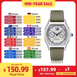 FARASUTE 2024 New 36mm Men's Quartz Watch VH64 Movement Stainless Steel Sports Fashion Sapphire Glass Waterproof Men's Watch