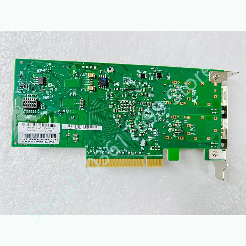 For Supermicro Dual- Ported 25g SFP + Mellanox Cx-4 10 Gigabit Network Card AOC-S25G-M2S