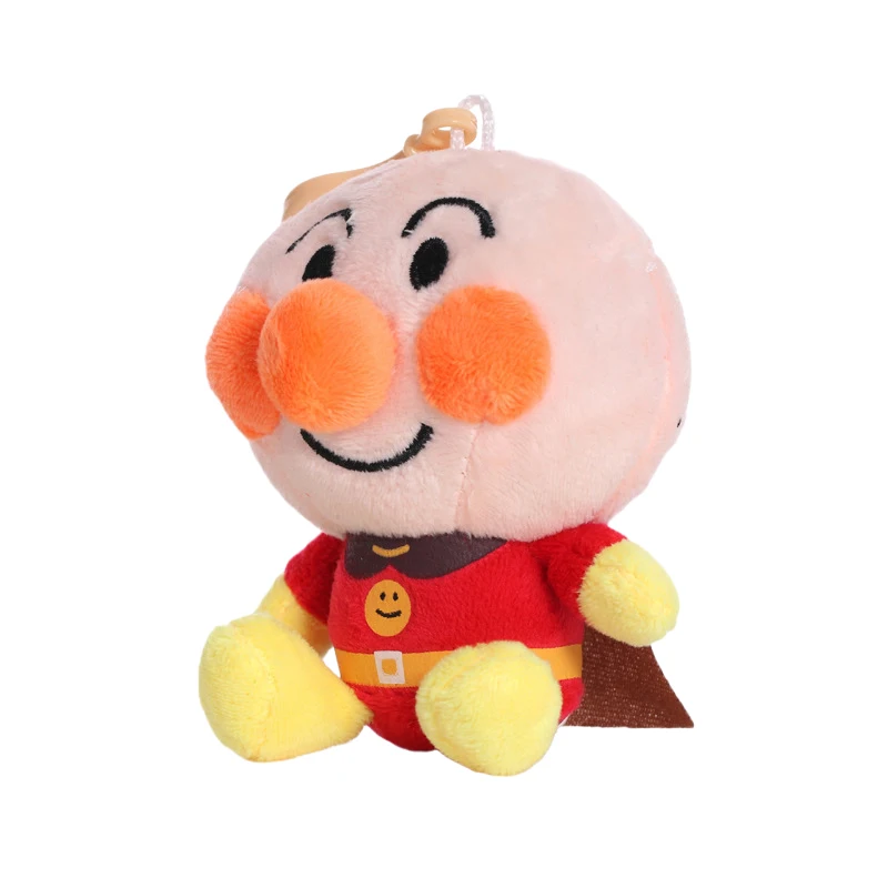 Japão Anpanman Peluches para Crianças, Figuras Anime, Bonecas Super Macias, Pingente Cartoon, Presentes de Aniversário, Decoração de Natal Kawaii, 10cm