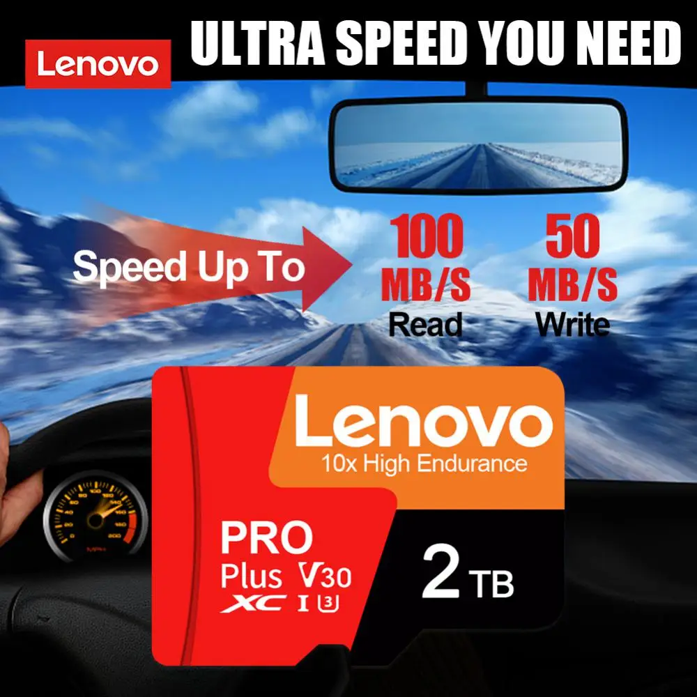 Original Lenovo Memory Card 128GB Class 10 A2 U3 Micro TF SD Card V30 4K HD SD Card Personalized Gift Ideas For Camera/Phone/Ps4