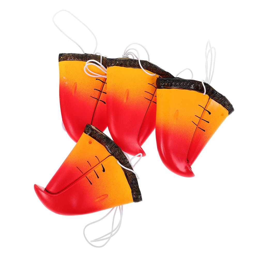 

4 шт., реалистичный реквизит для косплея с носом попугая, маски с клювом птицы на Хэллоуин, удобная посадка, многоразовый цирковой маскарад