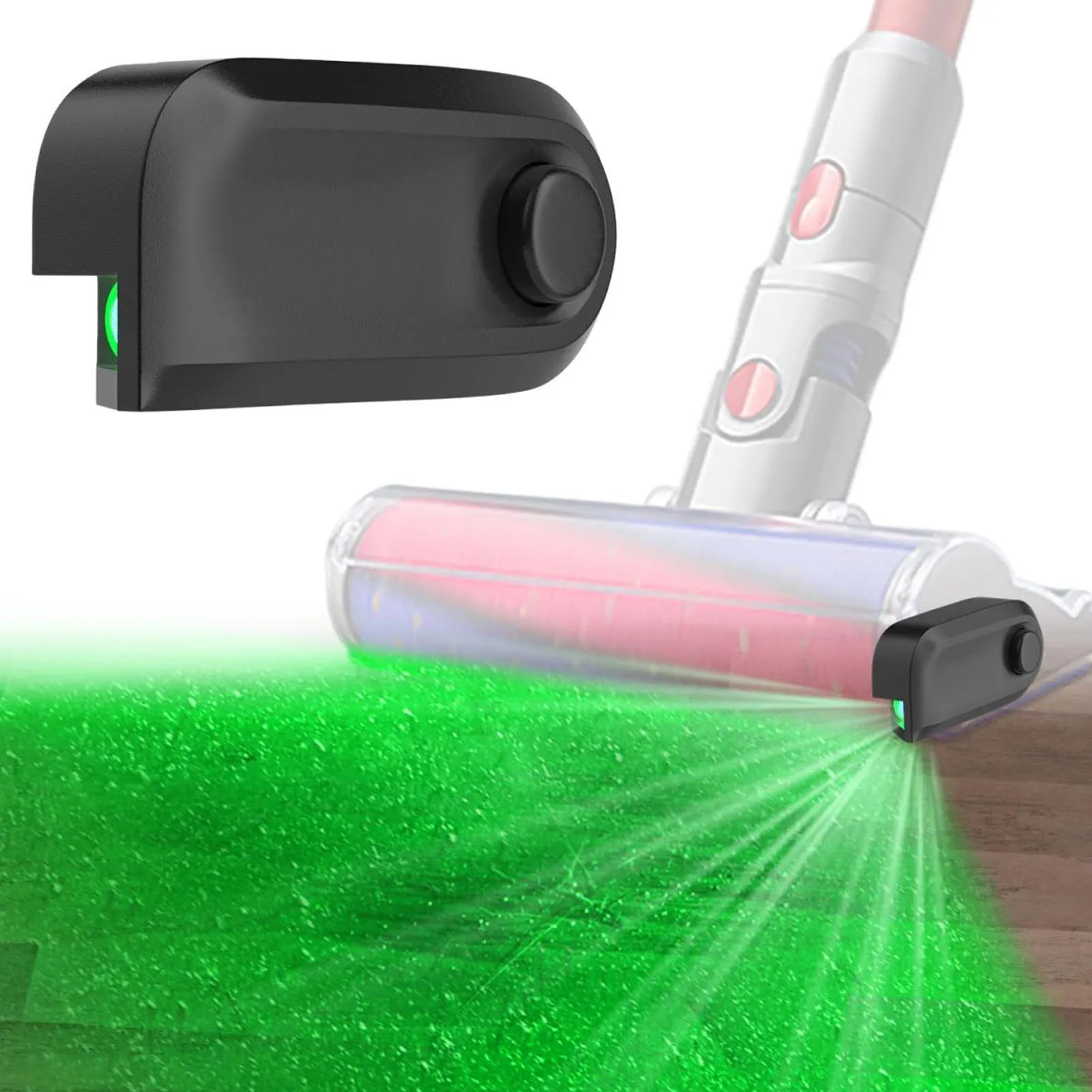 Aspirapolvere LED Dust Display lampada impermeabile Green Laser Light Vacuum Parts