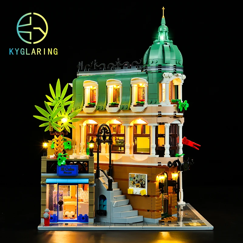 Kyglaring Led Lighting Set DIY Toys for Creator Expert 10297 Boutique Hotel Collectible Toys Lamp Kit(Only Light Kit Included)