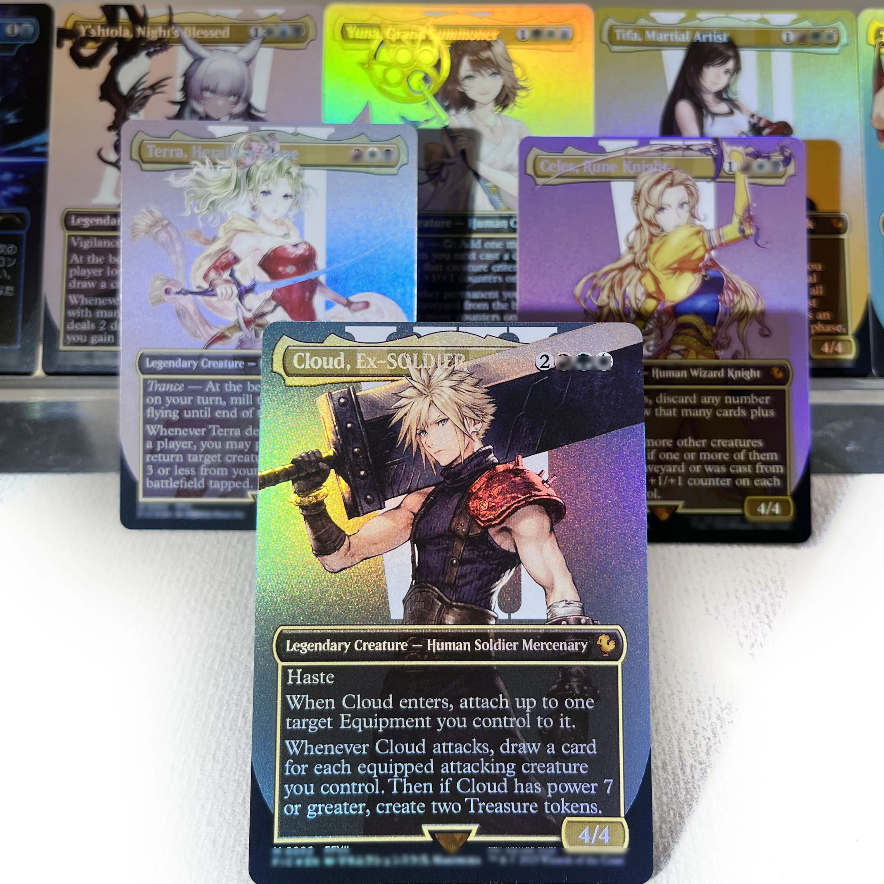 

FIN FOIL4-01 Tcg прокси волшебные карты Облако, Midgar Mercenary Summon Bahamut Виви или СССР Волшебный меч Путешествие Chocobo собрание