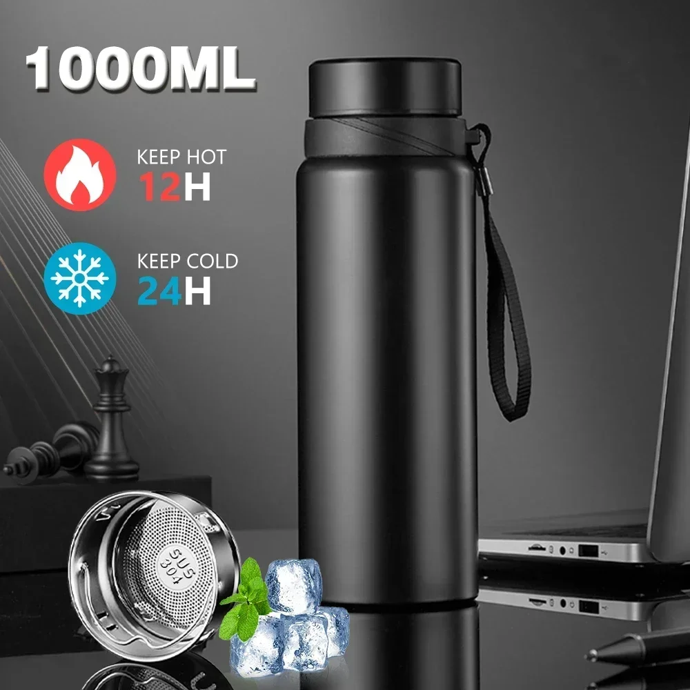 1L Thermal Water Bottle Keep Cold and Hot Water Bottle Thermos for Water Tea Coffee Vacuum Flasks Stainless Steel Thermos Bottle