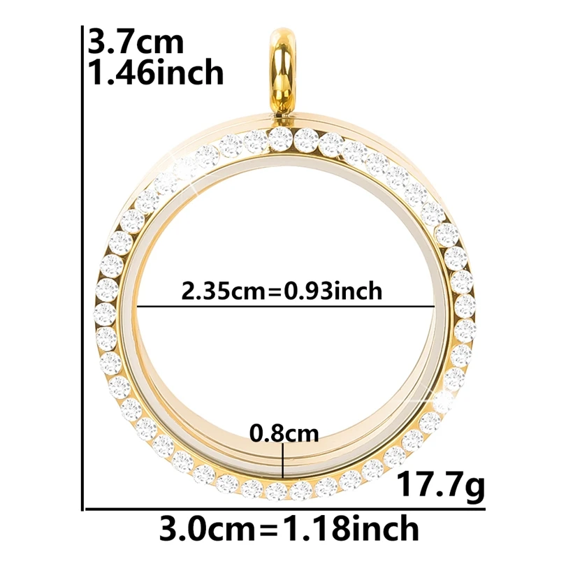 30mm Round Glass Twist Locket Pendant Necklaces For Women Men Accessories Silver/Gold/Rose Gold Color Stainless Steel Necklace