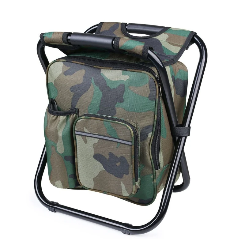 كراسي شاطئ متعددة الوظائف مادة حديدية محمولة قصيرة البراز كرسي تخييم كراسي الشاطئ كرسي قابل للطي أثاث خارجي