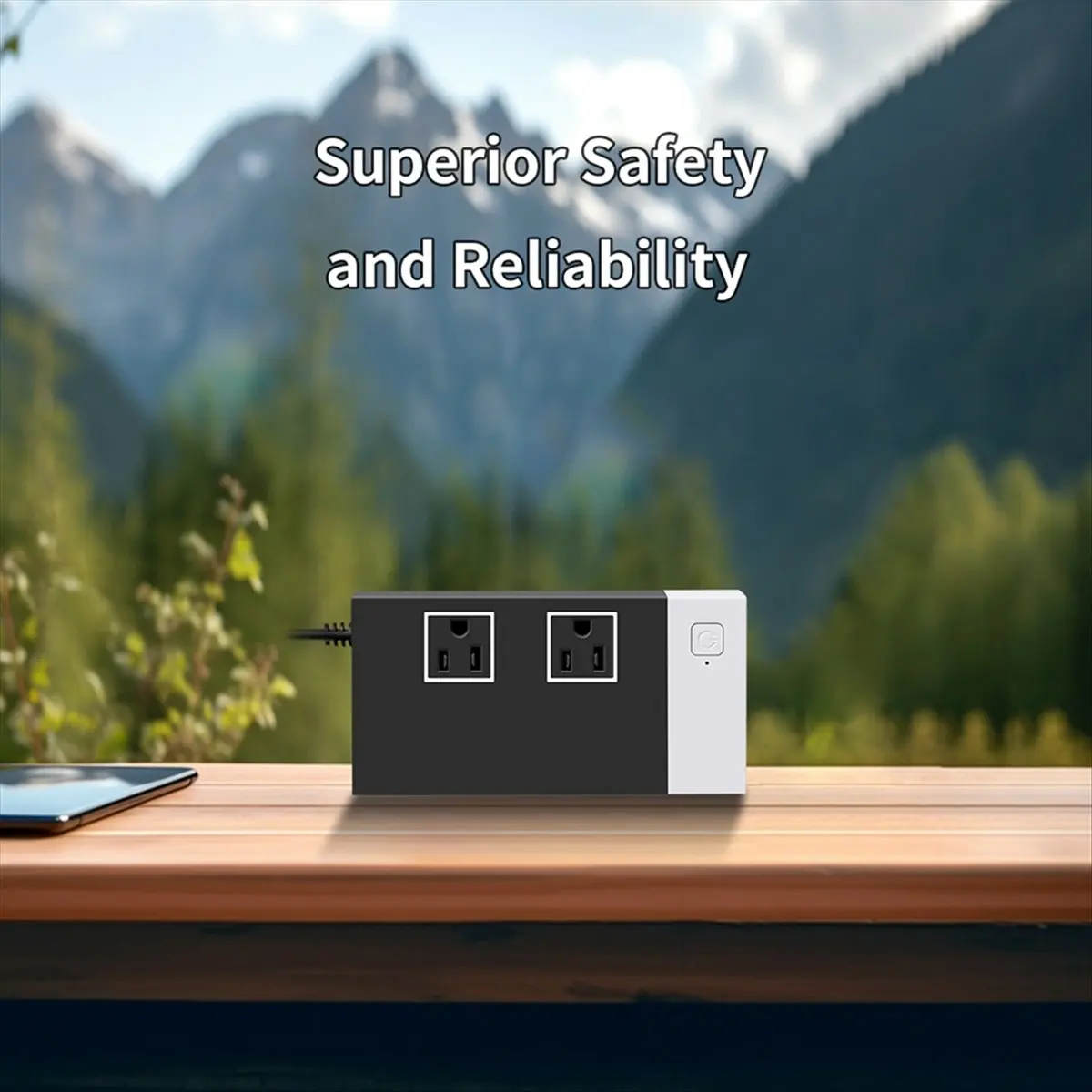 popop Portable Car Inverter Modified Sine Wave Inverter DC12V to AC110V 400/200W US Socket Car Power Converter