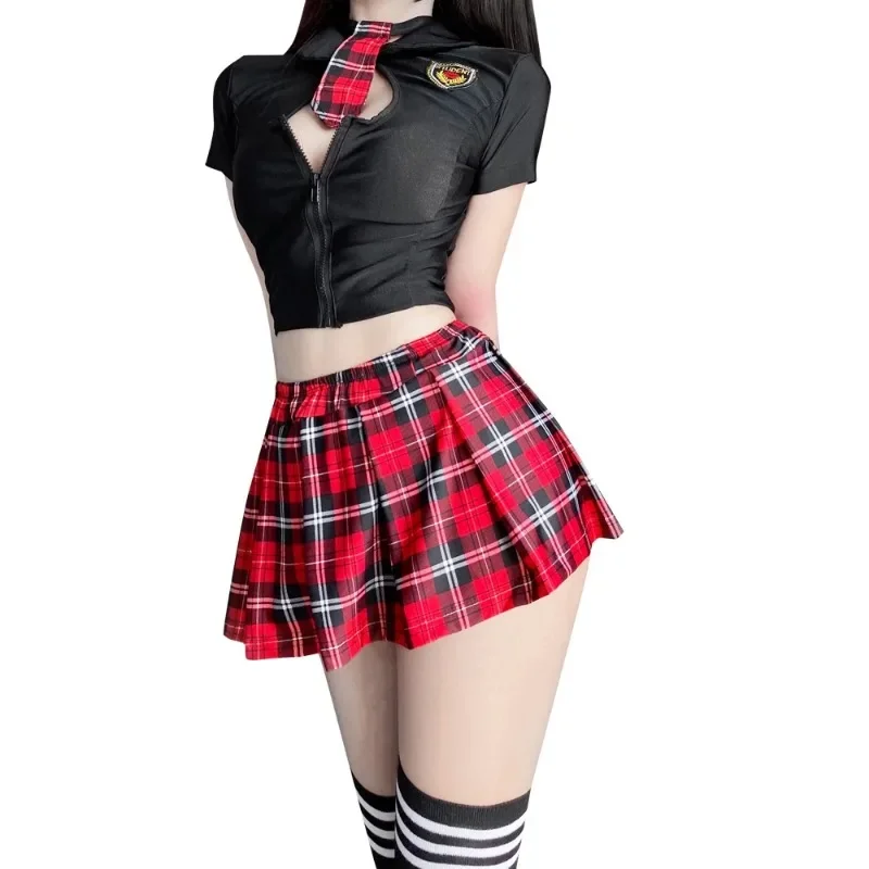 Novo uniforme de estudante quente minissaia roupa sexy uniforme de marinheiro anime cosplay vestuário roupa curto topo traje erótico vestido xxx18