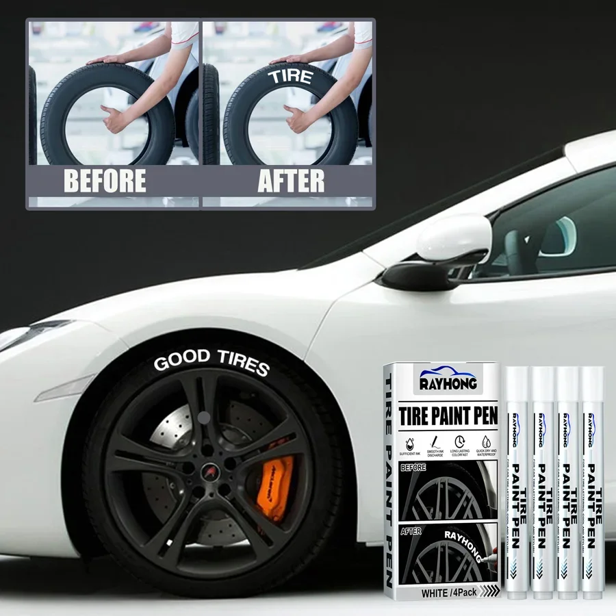 

4 шт., автомобильная ручка для рисования шин