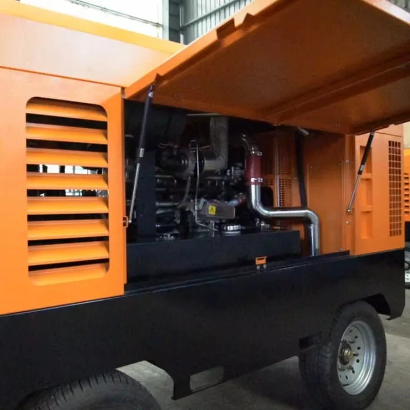 Customized Factory Direct Wholesale: High-quality Diesel-powered Portable Screw Air Compressor With Excellent Environmental Adap