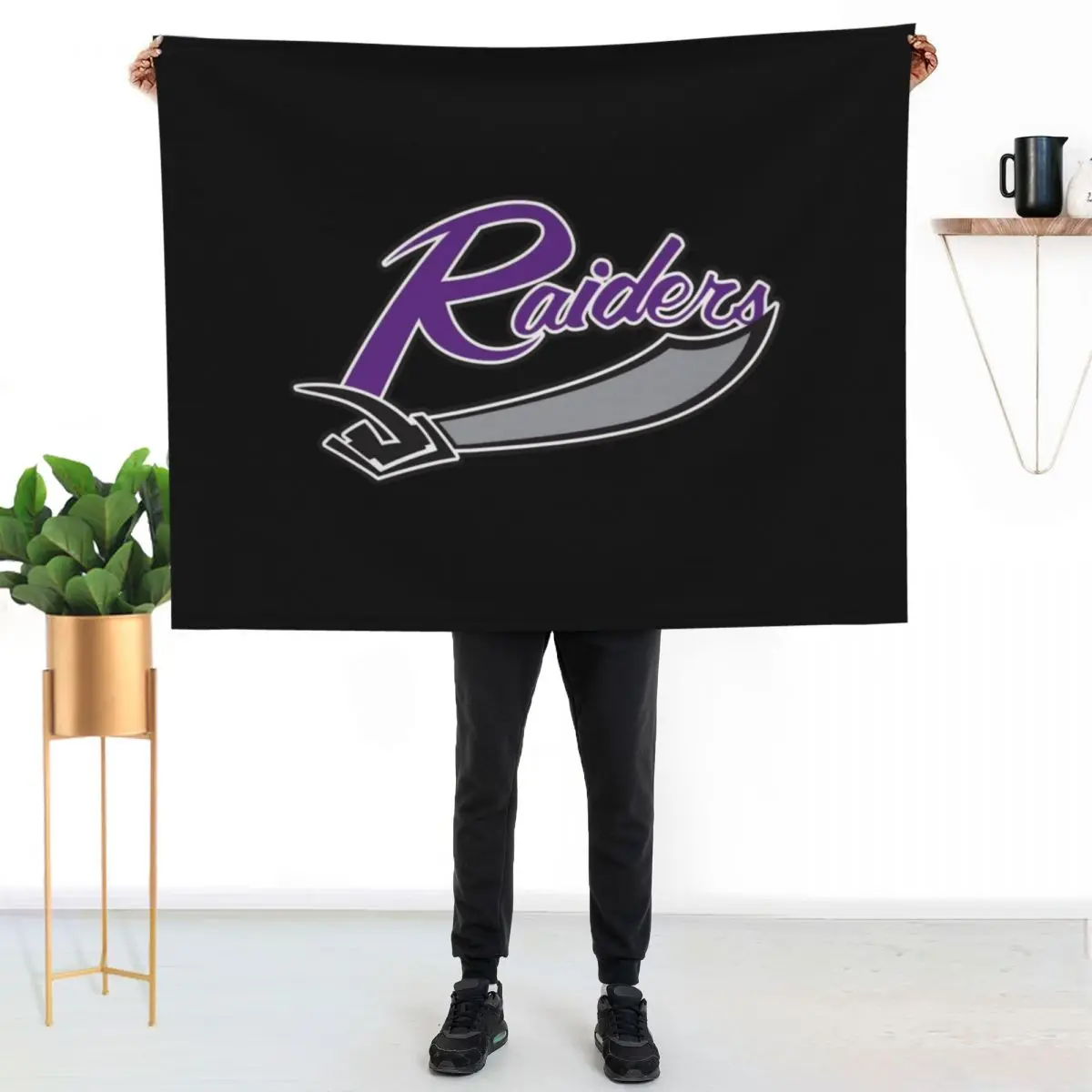 

Mount Union raiders Throw Blanket Warm Plush Fuzzy Blanket for Living Room