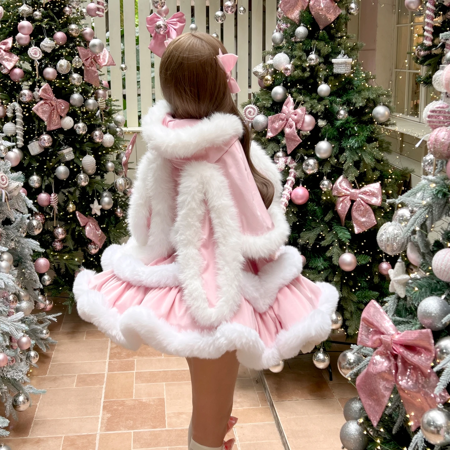 Vestido sin tirantes estilo princesa Lolita Original japonés, vestidos de cumpleaños para volver a la edad, capa de muñeca para niña dulce, abrigo cálido