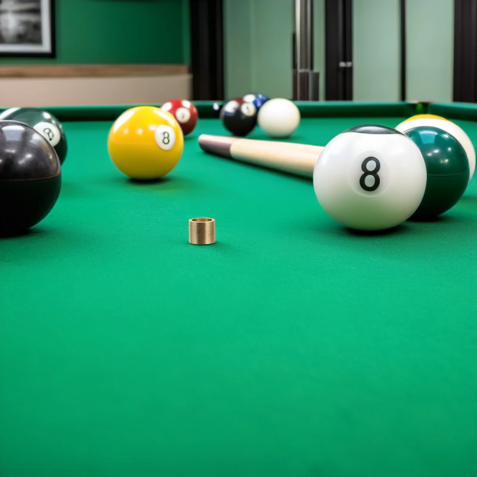 

12Pcs Copper Pool Snooker Cue Ferrules Cue Tip Replacement Billiard Stick Ferrules Repair Accessories Pool Queue Stick Tips