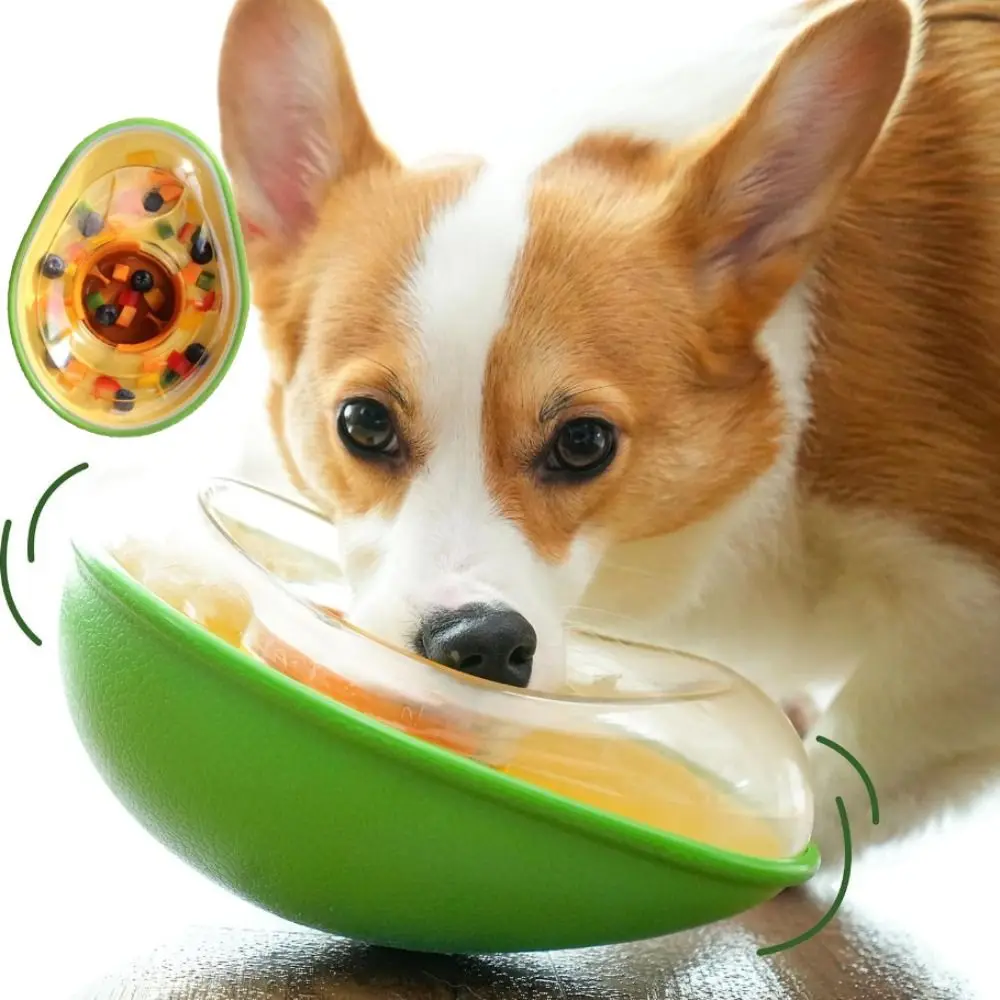 dispenser-di-cibo-per-cani-a-forma-di-avocado-resistente-all'usura-apertura-regolabile-distributore-di-cibo-per-animali-domestici-resistente-anti-rovesciamento-mangiatoia-interattiva-per-cani