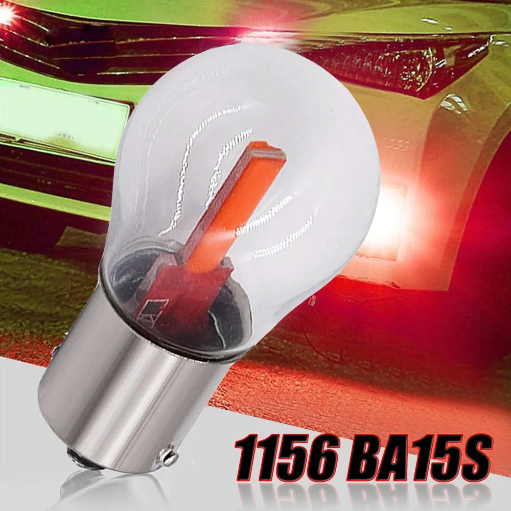 

1Pc 12V 24V 156 BA15S 1157 BAY15D Car LED Filament Light COB Turn Signal Bulbs Tail Parking Reverse Lamp Car Lights Accessories