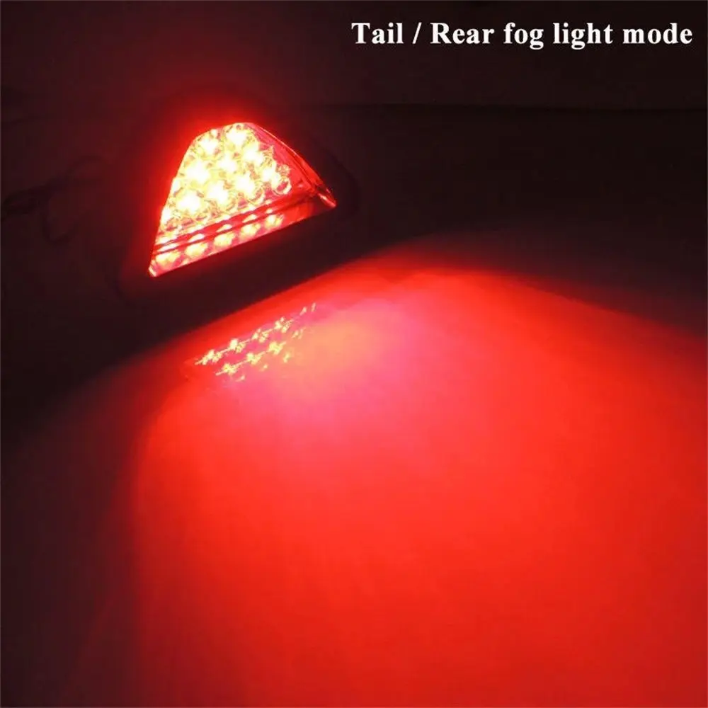 Tail F1 Style Sporty 12LED Third Brake Lamp Brake Signal Lamp Rear Fog Light Stop Light