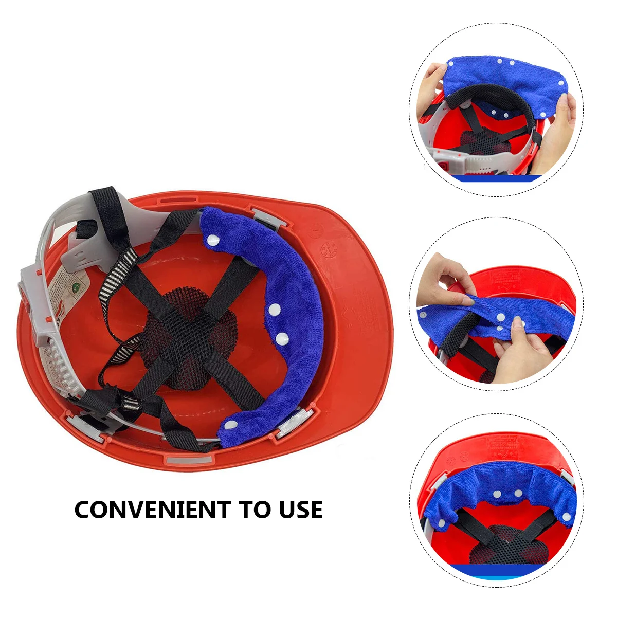 6 قطع من عصابة الرأس الآمنة، عصابة رأس للتبريد، منشفة شبكية ثلجية فائقة الامتصاص لراحة العمل #2