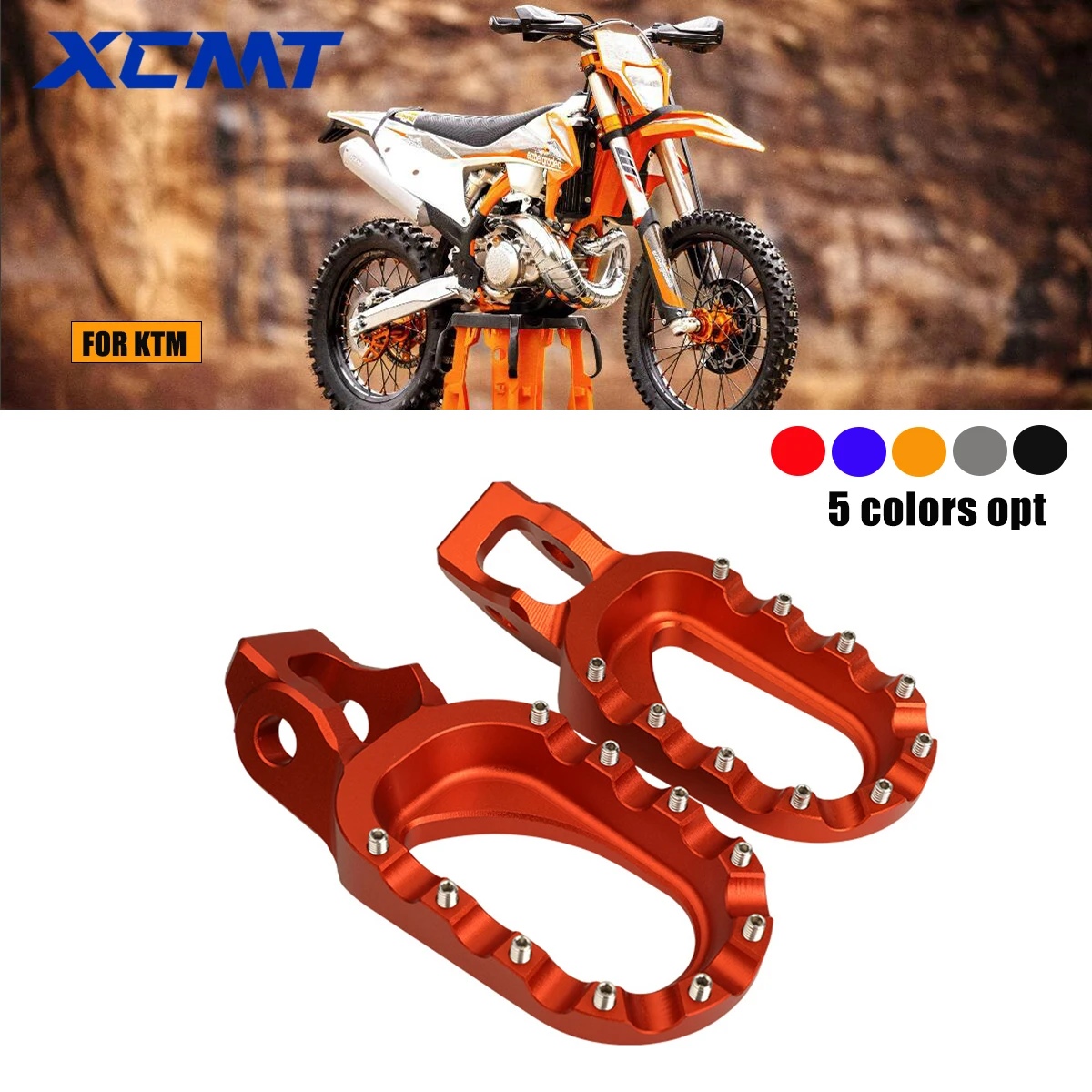 

Мотоциклетные заклепки с ЧПУ, подножки, педали для KTM SX SXF EXC 250 300 350 Husqvarna KEWS AJ1 HJ Z300 2023 грязевой пит-байк