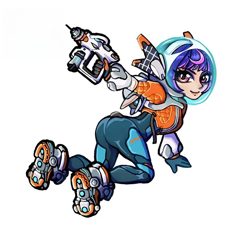 

Tracer Overwatch Stickers Game Creative Laptop Car Stickers Decal Original Car Accessories JDM Decoration