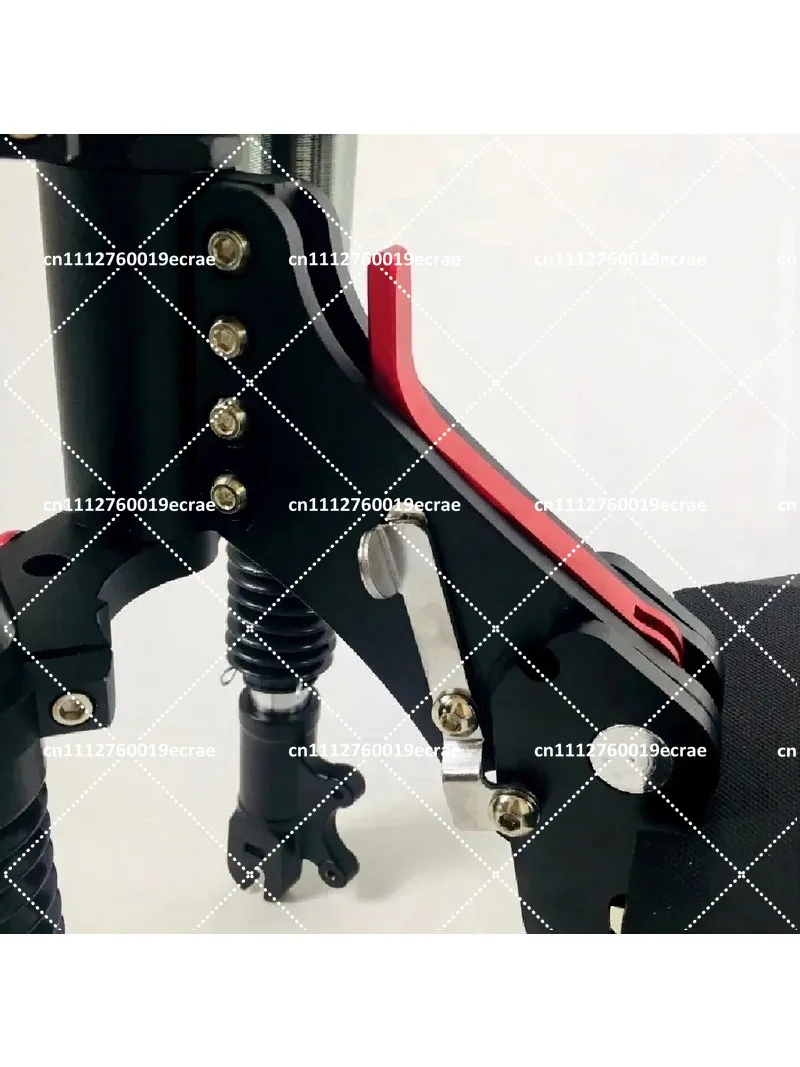 Folding Electric Scooter Frame 11 Inch, Hydraulic Spring Dual Shock Absorber Replacement Parts for Scooter Modification