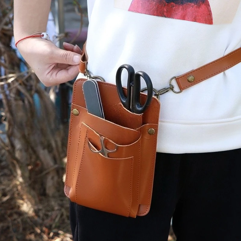 

Поясная сумка для инструментов для цветочных композиций на открытом воздухе, поясная сумка из искусственной кожи с косой пролетом, сумка для хранения садовых инструментов, уличный комплект