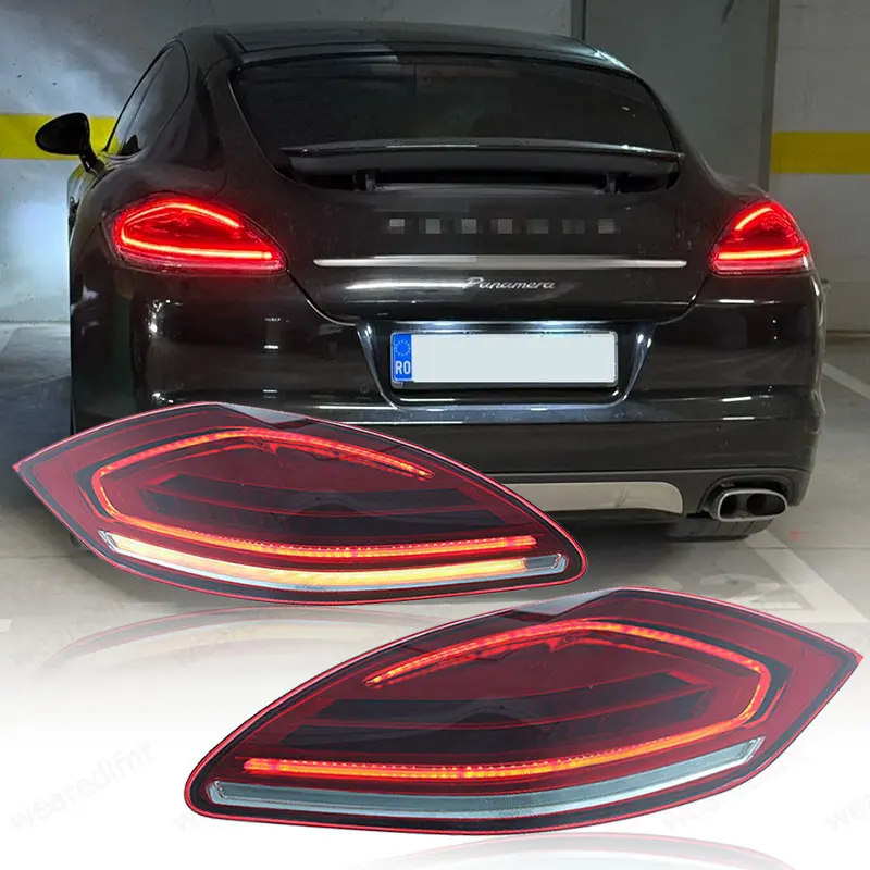 

Для Porsche Panamera светодиодные задние фонари 970 970.1 2010 2011 2012 2013, задние тормозные фонари заднего хода в сборе Plug and Play