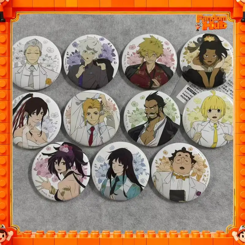 Original Jigokuraku Hell's Paradise Sakura Profile Series Anstecknadel Sagiri Gabimaru Kaku Anime-Peripherie-Abzeichen Pin Spielzeug Geschenk
