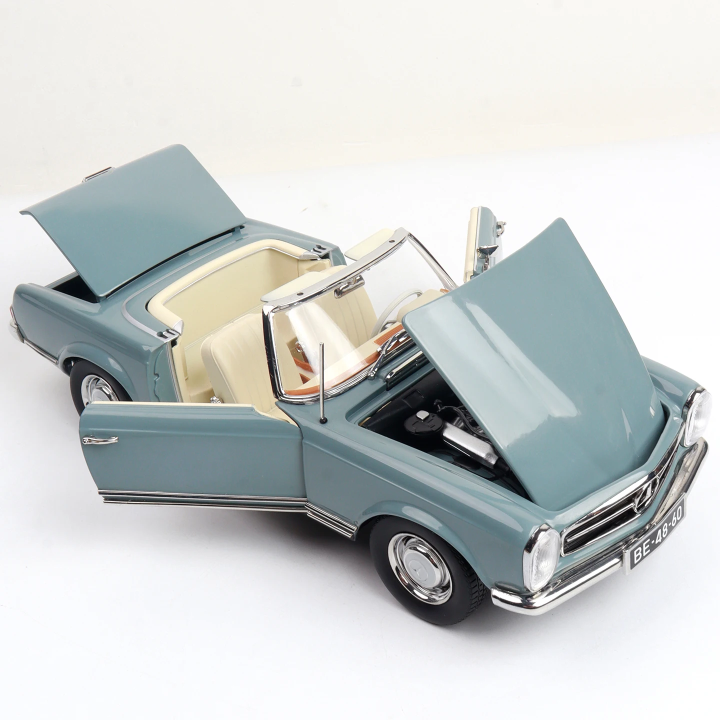 Norev 1:18 Cars Models Mercedes-Benz 230 Sl W113 1963 Convertible Metal Miniature Classic Cars Mini Car Diecast Car Collection