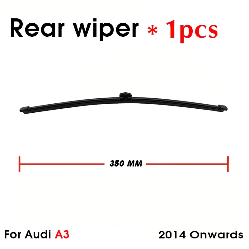 Car Wiper Blade For Audi A3 2014 Onwards Rear Back Windshield Windscreen Rear Wiper 350mm+Arm 295mm Car Accessories