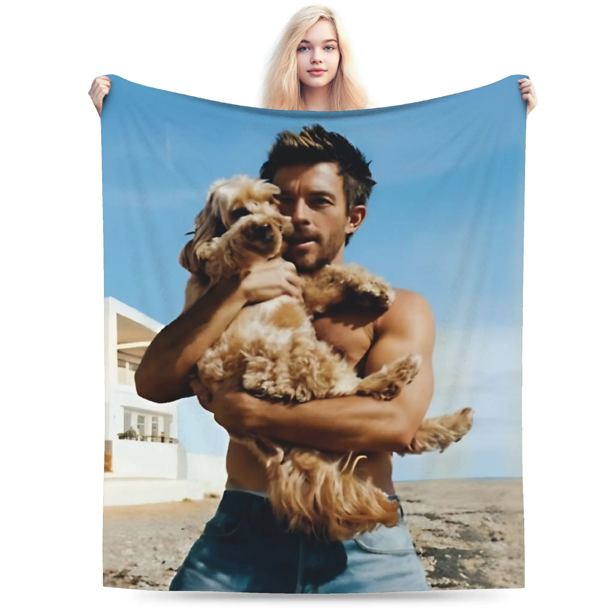 Jonathan Bailey Sexiest Man Alive Wicked  Plush Blanket Children  Flannel Bedding Throws For Couch Chair Sofa Bed Soft Bedspread