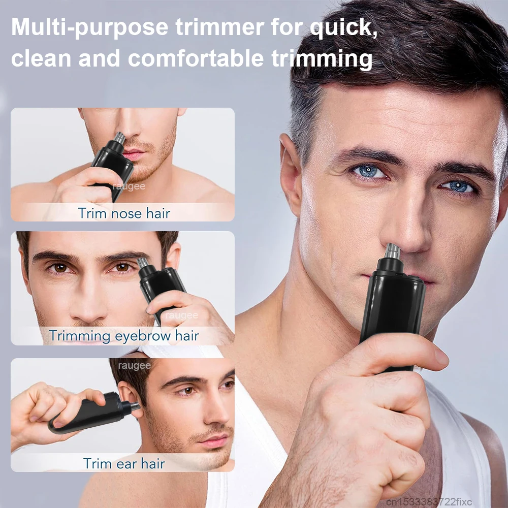 Nose Hair Trimmer for Men Portable Mini Nose Hair Remover USB Rechargeable Trimmer for Nose and Ears Electric Nose Hair Cutter