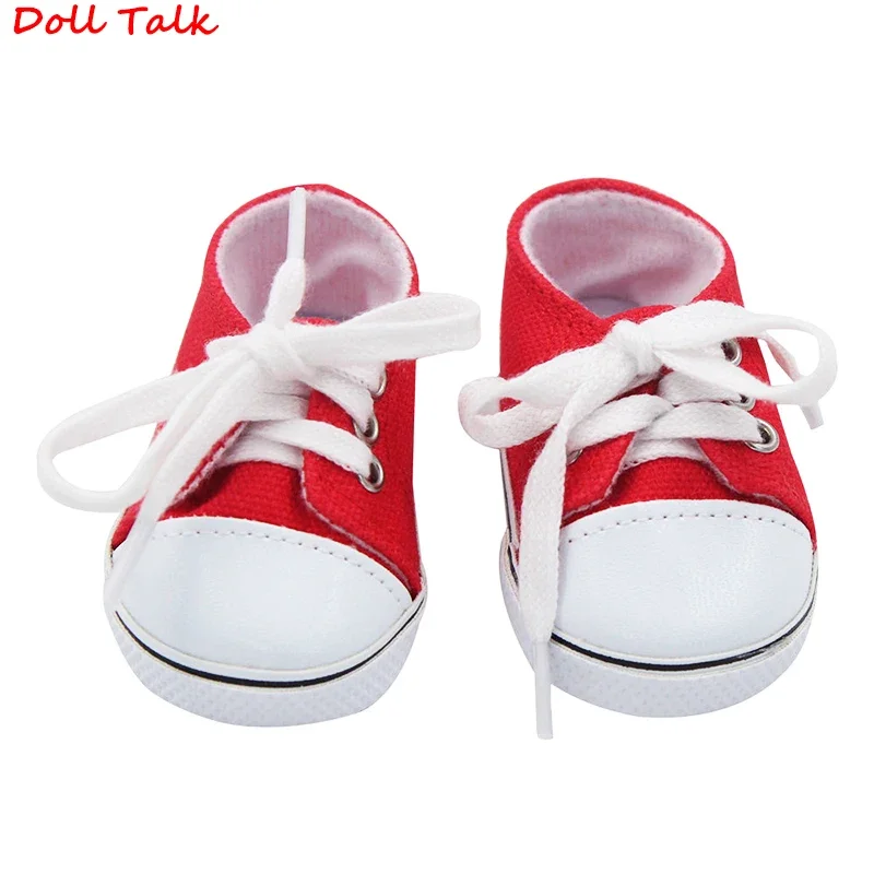 7 cm nieuwe mode baby pailletten pop schoenen handleiding canvas schoenen voor 43 cm poppen baby pasgeboren en 18 inch Amerikaanse poppen meisje cadeau