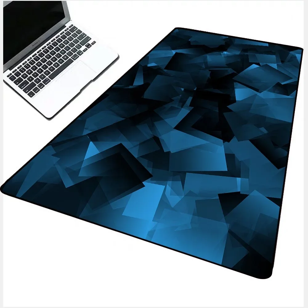 

Blue Shapes Abstract Game Computer Player Mouse Pad Large Game Rubber Mouse Pad Anime PC Laptop Mat Office Gadgets Desktop Mat