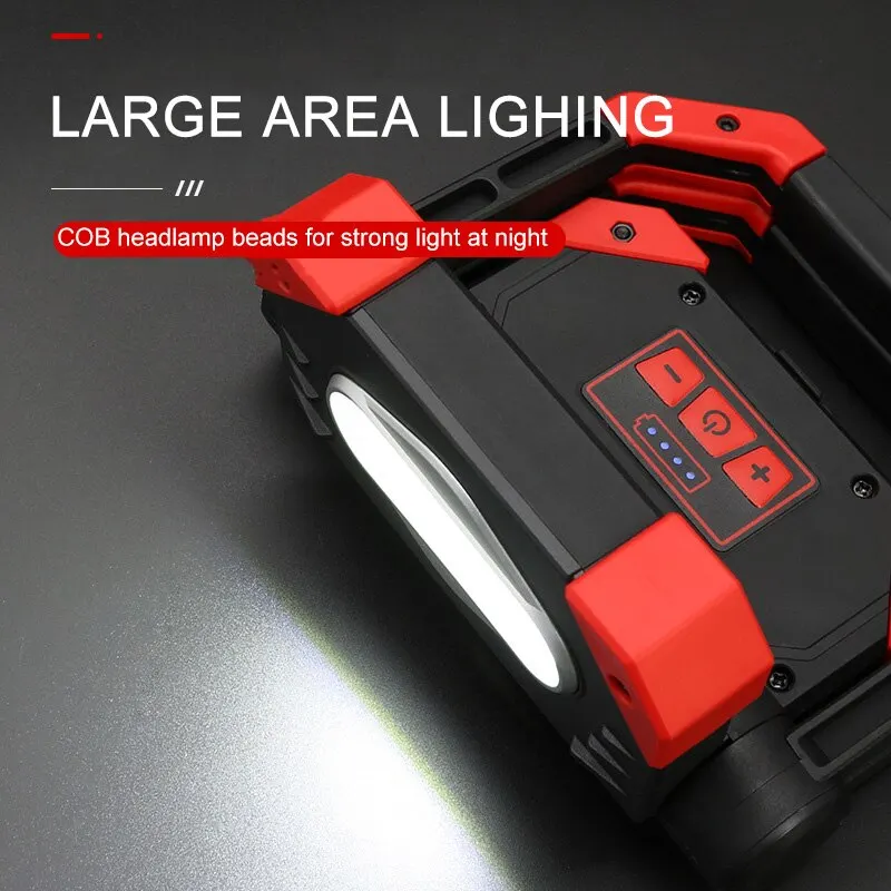 Magnetic COB Portable Lanterns Foldable Vertical Auto Repair Work Lights Car Camping Fishing Waterproof Torch Lamp Floodlight