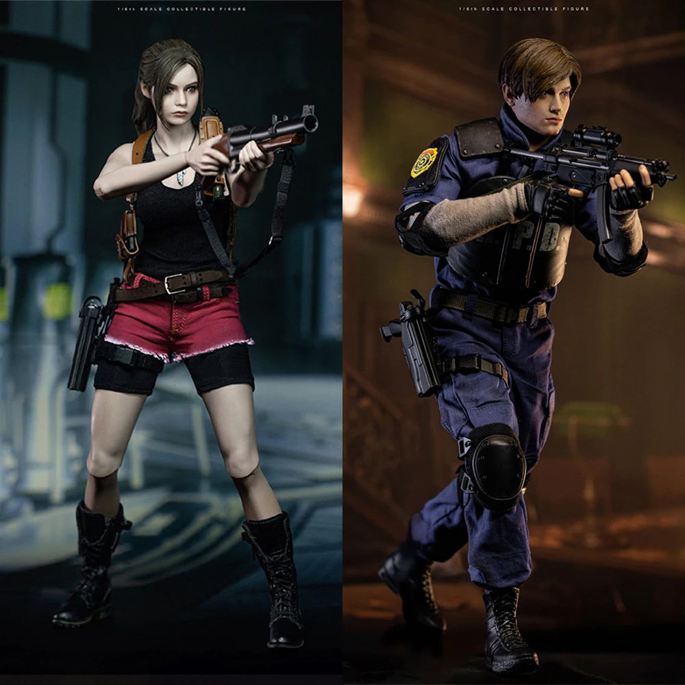 

Classic Version DMS037 DMS038 1/6 Collectible LEON S.KENNEDY Claire Redfield 12'' Full Set Male Female Soldier Action Figure