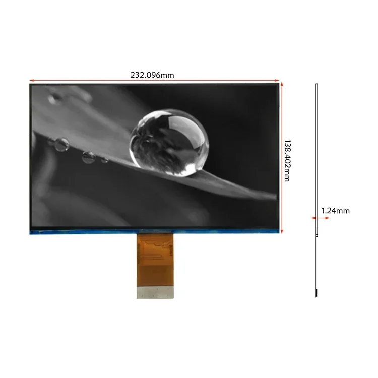 New 10.3 Inch Monochrome LCD Display 7680*4320 Resolution 8K MIPI Interface 50 Pin MONO LCD Screen Panel for 3D Printer Device