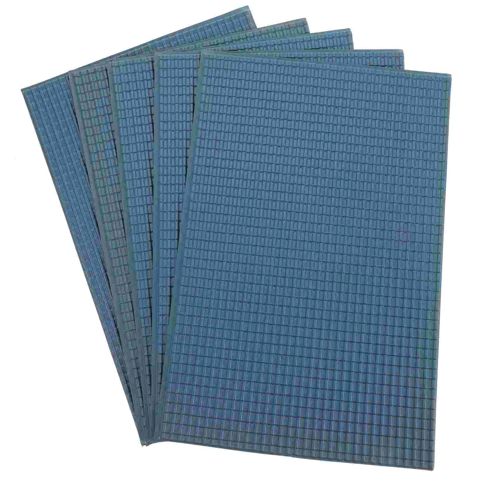 

6 Sheets Mini Roof Tile DIY Materials Lifelike Small Tiles Models Miniature Sand Table Decors Pvc