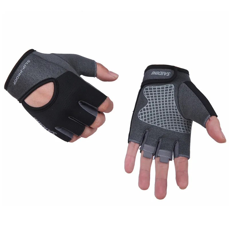 Bodybuilding Weightlifting Excise Sport Gloves Gym Breathable Anti Slip Gym Fingerless Glove Sports Fitness Glove for Women Men