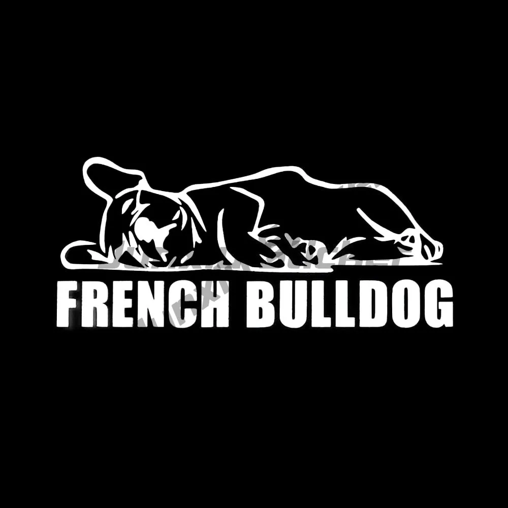 Self-adhesive Decal for Sleeping Animal French Bulldog Car Sticker Waterproof Auto Decors on Bumper Rear Window Laptop