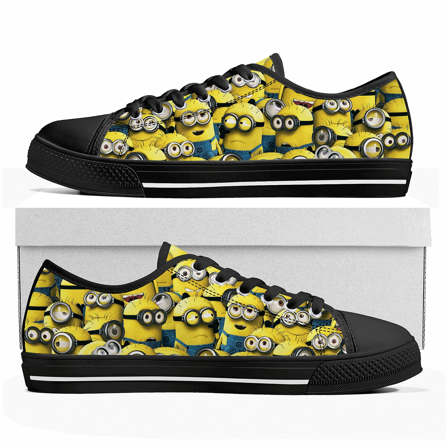 Kevin Stewart Bob Low Top Sneakers Little Yellow Man Cartoon Womens Mens High Quality Shoes Casual Tailor Made Canvas Sneaker