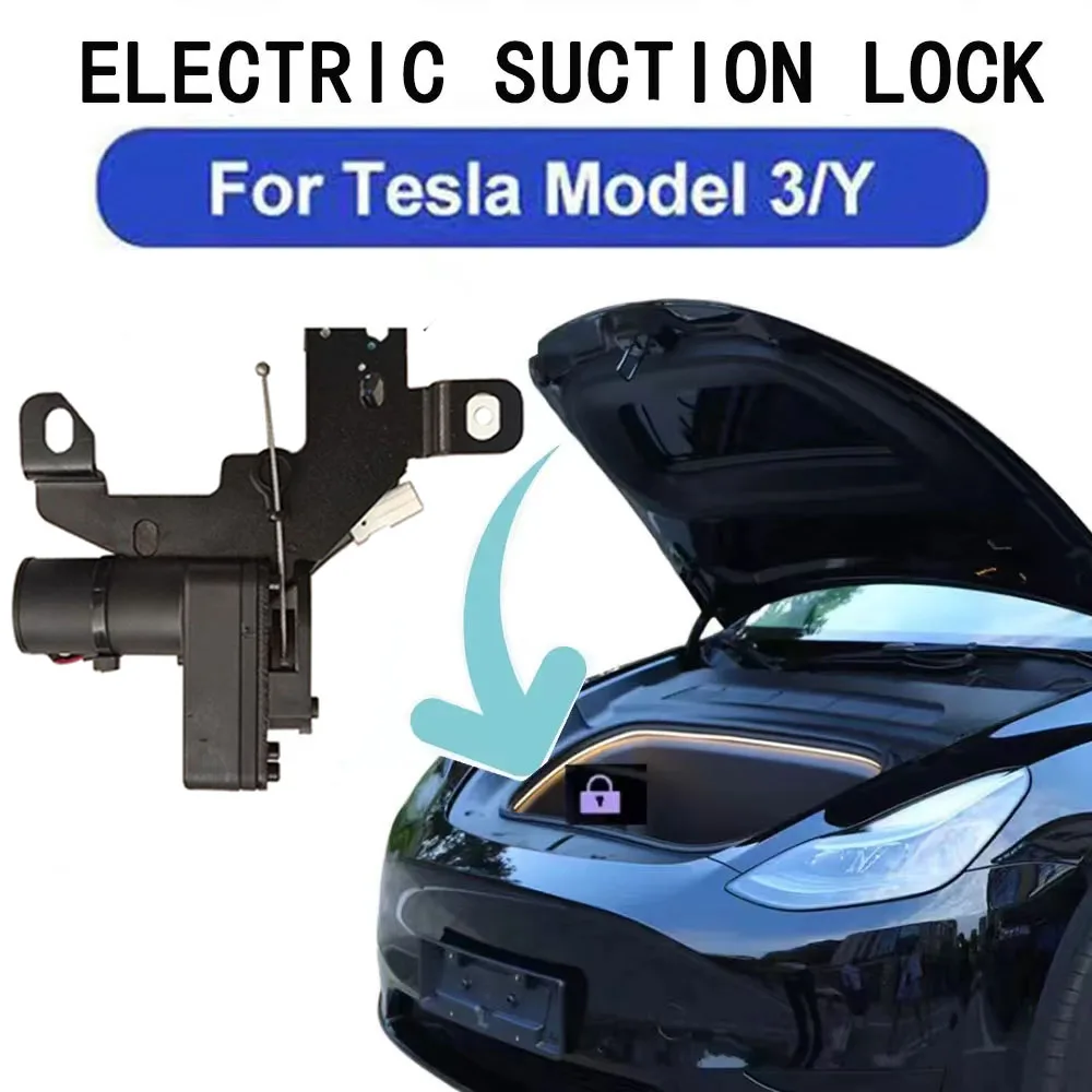 Electric Soft Closing Lock Front Trunk Spare Box Cover Auto Adsorption Suction Door Closer For Tesla Model 3 Y 2021-24 Highland