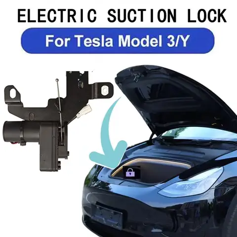전기 소프트 클로징 잠금 장치 앞 트렁크 스페어 박스 커버 Tesla Model 3 Y 2021-24 Highland 용 자동 흡착 흡입 도어 클로저