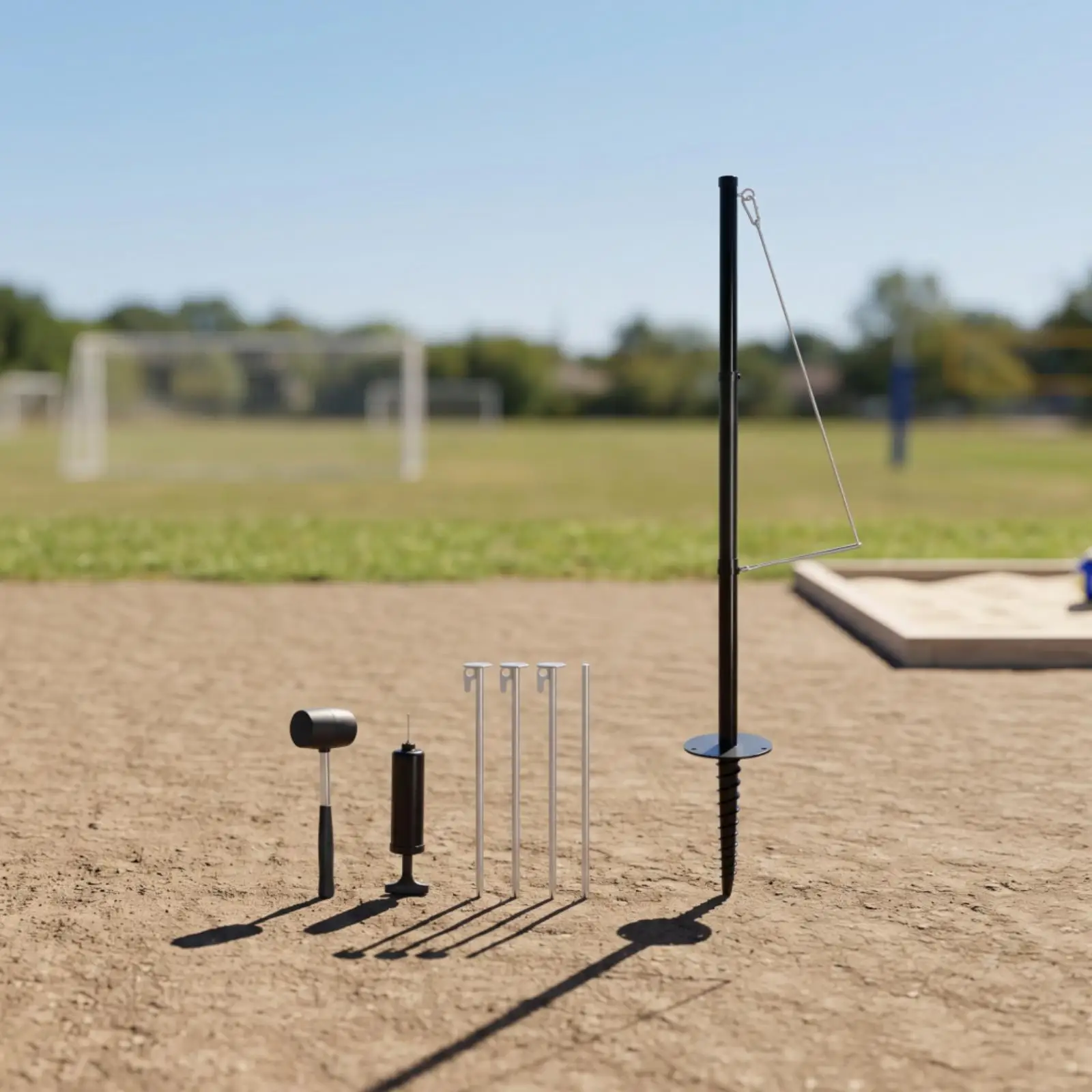 Outdoor Family Tetherball Set Durable Metal Pole Green Ball and Secure Anchor for Backyard Fun https://ae-pic-a1.aliexpress-media.com/kf/S03ee2f9e31644d1b90767609270859cbv.jpg