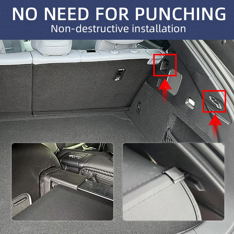Suitable for BYD Sealion 7 new car trunk interior accessories car retractable luggage cargo cover