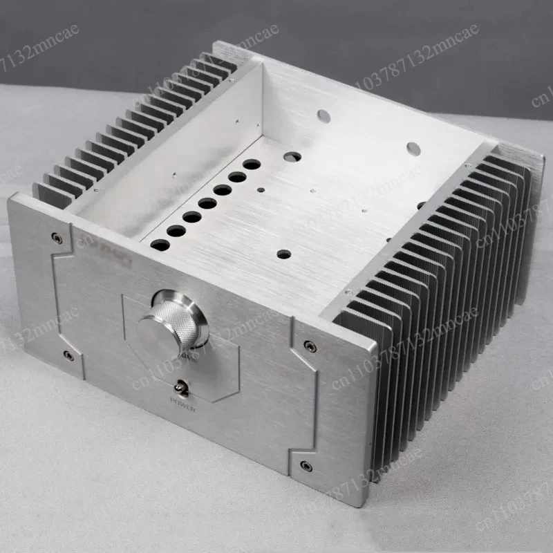 For Electronic Components Precision Full Aluminum Amplifier Chassis Case Dual Side Heatsink 240x211x120mm